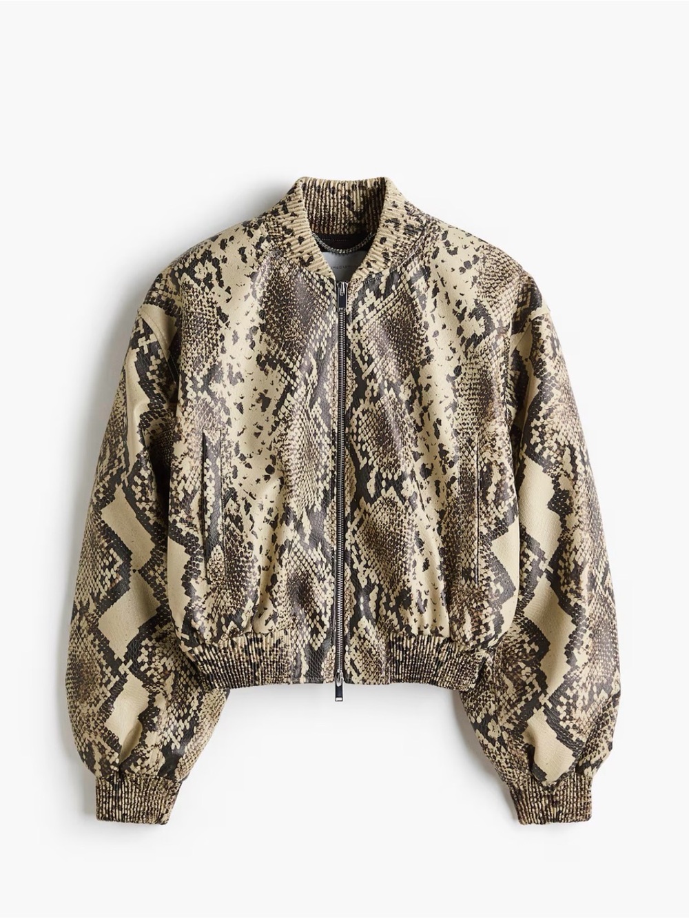 STELLA MCCARTNEY H&M
SNAKESKIN-PRINT BOMBER JACKET